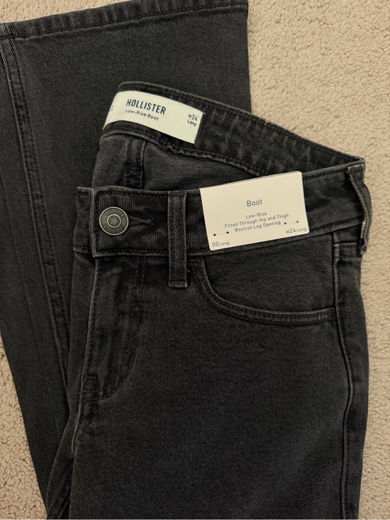 Hollister Denim - Hollister Low-Rise Bootcut Jeans Washed Black W24 (US 00) Long NWT*